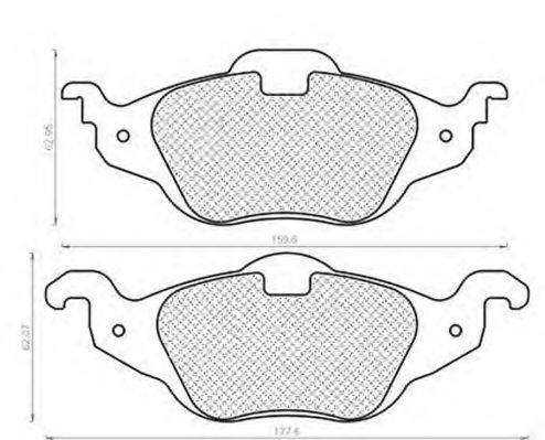 MAGNETI MARELLI 430216171047 Комплект гальмівних колодок, дискове гальмо