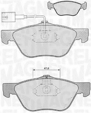 MAGNETI MARELLI 363916060103 Комплект гальмівних колодок, дискове гальмо