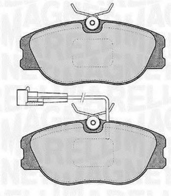 MAGNETI MARELLI 363916060122 Комплект гальмівних колодок, дискове гальмо