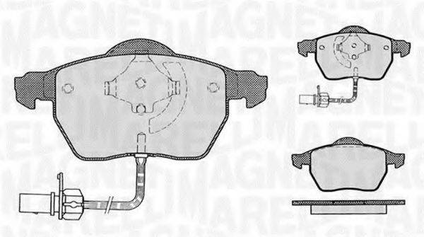 MAGNETI MARELLI 363916060142 Комплект гальмівних колодок, дискове гальмо