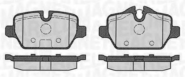 MAGNETI MARELLI 363916060148 Комплект гальмівних колодок, дискове гальмо