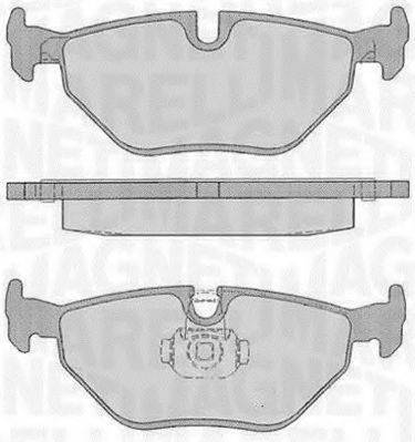 MAGNETI MARELLI 363916060157 Комплект гальмівних колодок, дискове гальмо