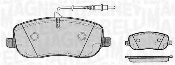 MAGNETI MARELLI 363916060182 Комплект гальмівних колодок, дискове гальмо