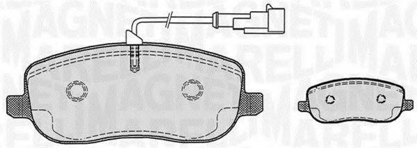 MAGNETI MARELLI 363916060224 Комплект гальмівних колодок, дискове гальмо