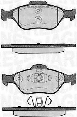 MAGNETI MARELLI 363916060252 Комплект гальмівних колодок, дискове гальмо