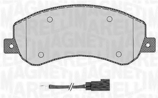 MAGNETI MARELLI 363916060272 Комплект гальмівних колодок, дискове гальмо