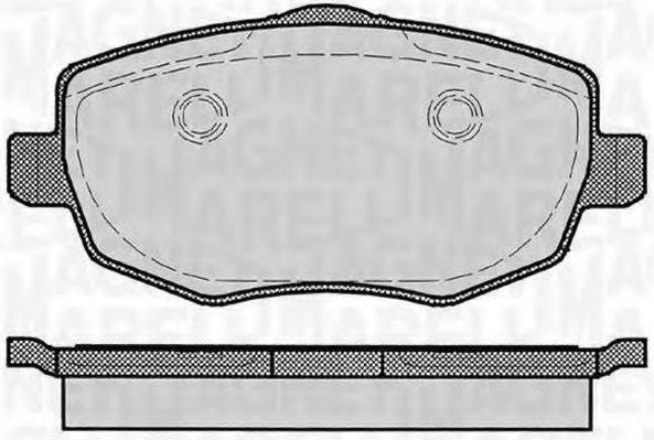 MAGNETI MARELLI 363916060291 Комплект гальмівних колодок, дискове гальмо