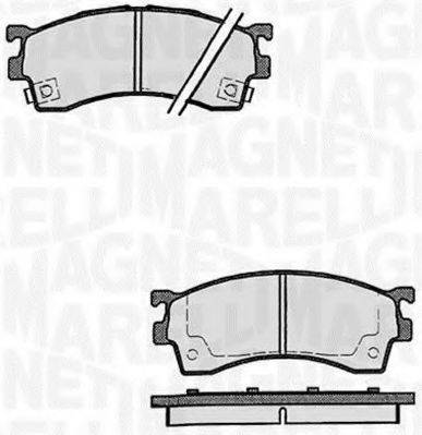 MAGNETI MARELLI 363916060296 Комплект гальмівних колодок, дискове гальмо