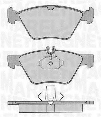 MAGNETI MARELLI 363916060315 Комплект гальмівних колодок, дискове гальмо