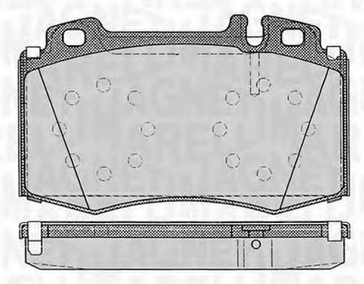 MAGNETI MARELLI 363916060320 Комплект гальмівних колодок, дискове гальмо