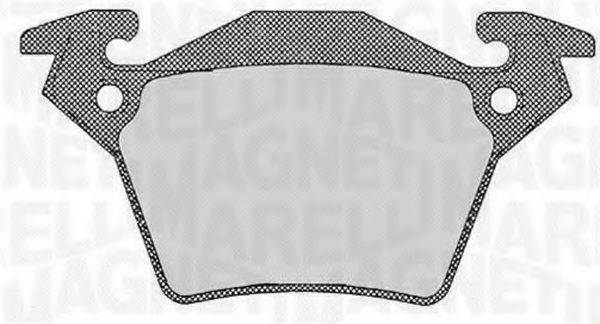 MAGNETI MARELLI 363916060328 Комплект гальмівних колодок, дискове гальмо