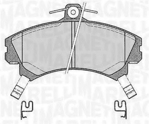 MAGNETI MARELLI 363916060334 Комплект гальмівних колодок, дискове гальмо