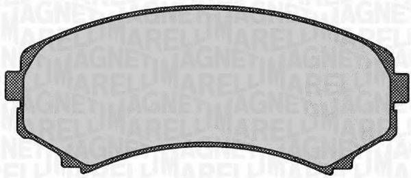 MAGNETI MARELLI 363916060342 Комплект гальмівних колодок, дискове гальмо