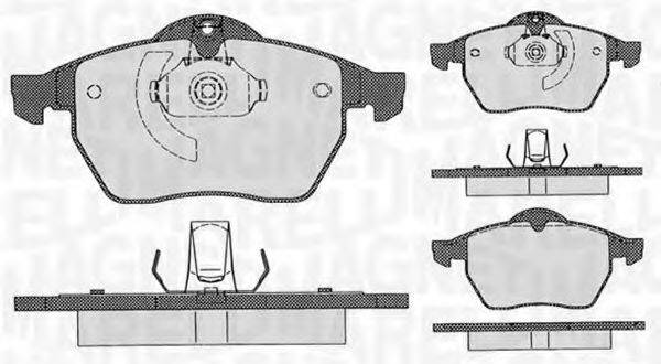 MAGNETI MARELLI 363916060360 Комплект гальмівних колодок, дискове гальмо