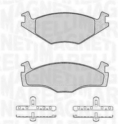 MAGNETI MARELLI 363916060393 Комплект гальмівних колодок, дискове гальмо