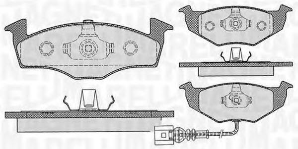 MAGNETI MARELLI 363916060396 Комплект гальмівних колодок, дискове гальмо