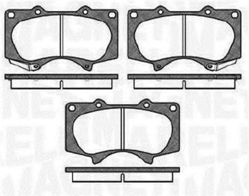 MAGNETI MARELLI 363916060409 Комплект гальмівних колодок, дискове гальмо