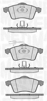 MAGNETI MARELLI 363916060419 Комплект гальмівних колодок, дискове гальмо