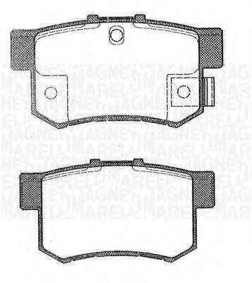 MAGNETI MARELLI 363916060464 Комплект гальмівних колодок, дискове гальмо