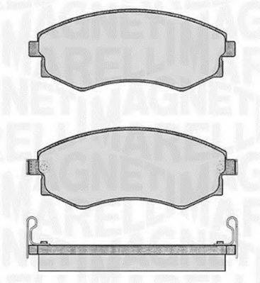 MAGNETI MARELLI 363916060467 Комплект гальмівних колодок, дискове гальмо