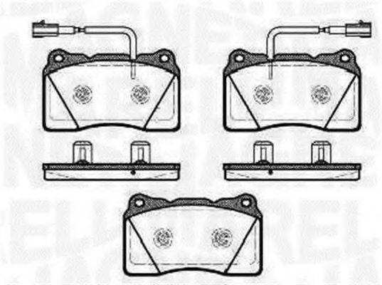 MAGNETI MARELLI 363916060501 Комплект гальмівних колодок, дискове гальмо