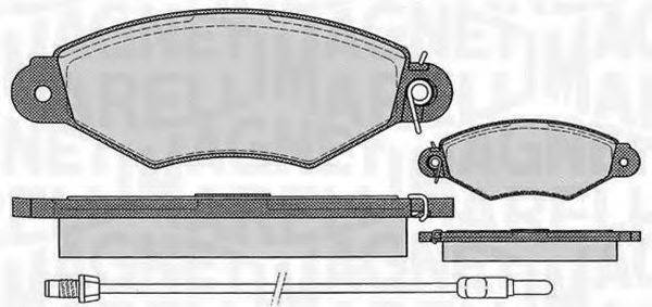 MAGNETI MARELLI 363916060514 Комплект гальмівних колодок, дискове гальмо