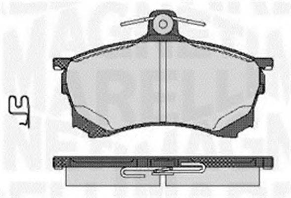 MAGNETI MARELLI 363916060520 Комплект гальмівних колодок, дискове гальмо