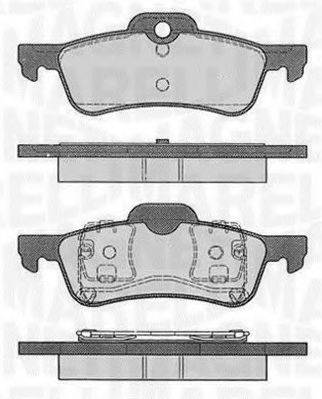 MAGNETI MARELLI 363916060574 Комплект гальмівних колодок, дискове гальмо