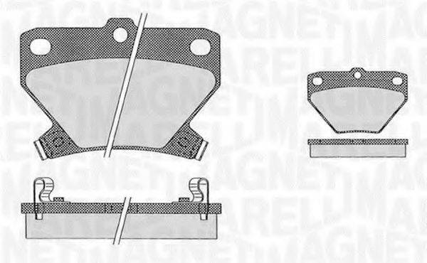 MAGNETI MARELLI 363916060593 Комплект гальмівних колодок, дискове гальмо