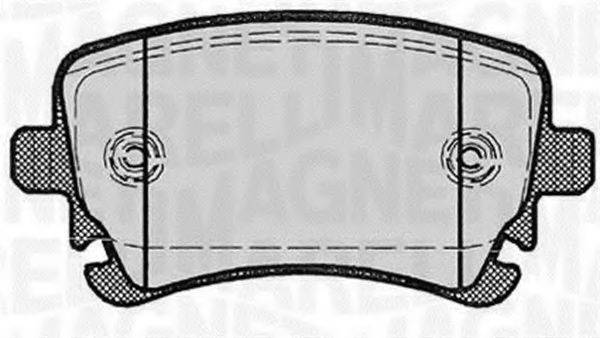 MAGNETI MARELLI 363916060602 Комплект гальмівних колодок, дискове гальмо