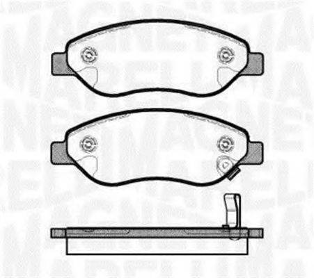 MAGNETI MARELLI 363916060618 Комплект гальмівних колодок, дискове гальмо