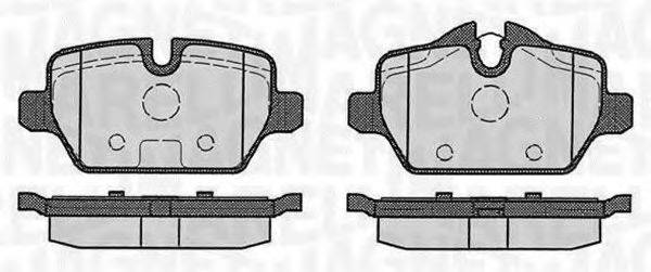 MAGNETI MARELLI 363916060623 Комплект гальмівних колодок, дискове гальмо