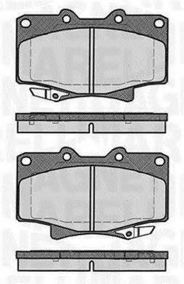 MAGNETI MARELLI 363916060635 Комплект гальмівних колодок, дискове гальмо