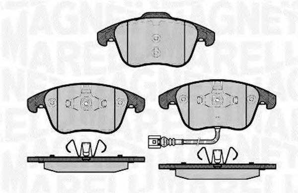 MAGNETI MARELLI 363916060659 Комплект гальмівних колодок, дискове гальмо