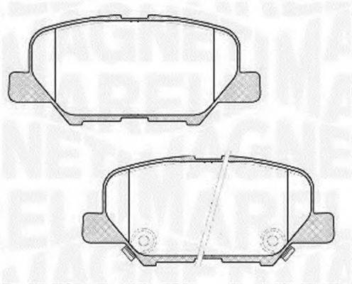 MAGNETI MARELLI 363916060678 Комплект гальмівних колодок, дискове гальмо