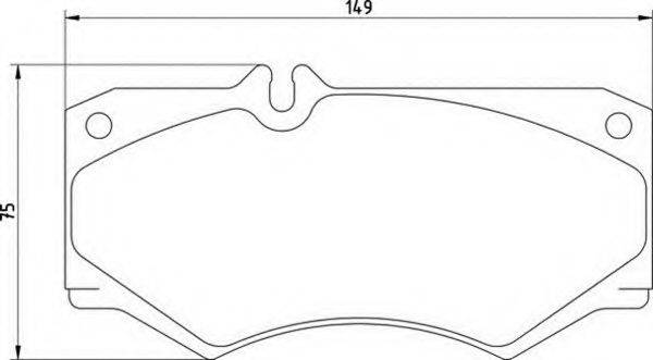 MAGNETI MARELLI 363710200311 Комплект гальмівних колодок, дискове гальмо