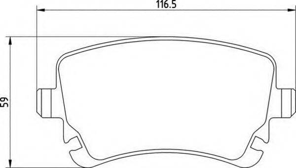 MAGNETI MARELLI 363710201410 Комплект гальмівних колодок, дискове гальмо