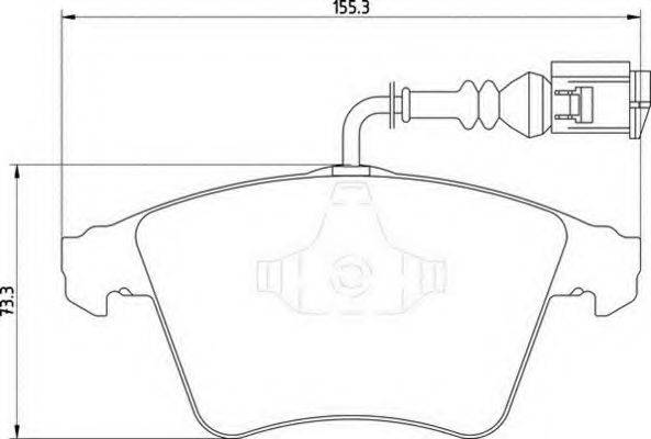 MAGNETI MARELLI 363710201432 Комплект гальмівних колодок, дискове гальмо