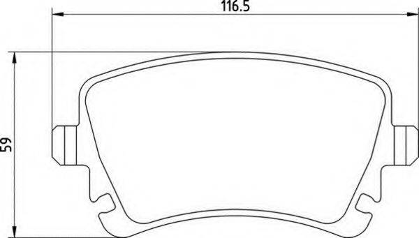 MAGNETI MARELLI 363710201469 Комплект гальмівних колодок, дискове гальмо