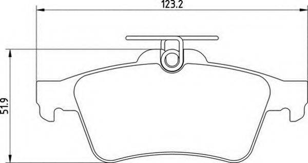 MAGNETI MARELLI 363710201489 Комплект гальмівних колодок, дискове гальмо