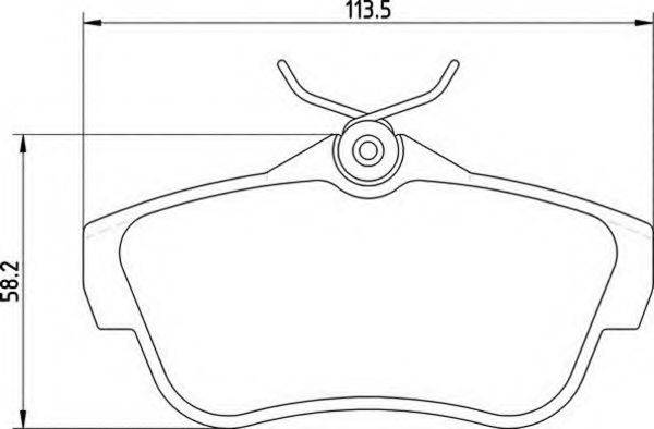 MAGNETI MARELLI 363710201710 Комплект гальмівних колодок, дискове гальмо