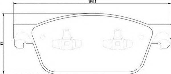 MAGNETI MARELLI 363710201919 Комплект гальмівних колодок, дискове гальмо