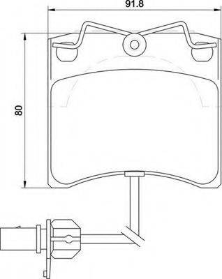 MAGNETI MARELLI 363700205129 Комплект гальмівних колодок, дискове гальмо