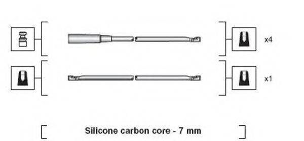 MAGNETI MARELLI 941318111052 Комплект дротів запалювання