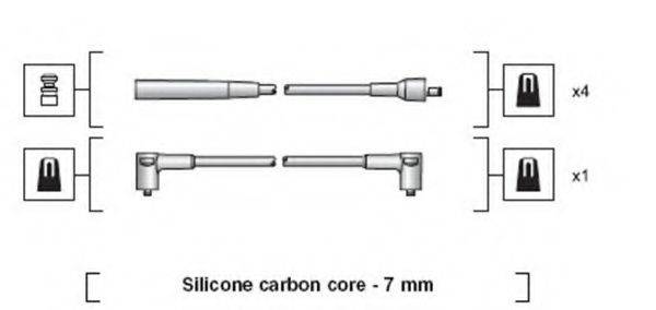 MAGNETI MARELLI 941318111251 Комплект дротів запалювання