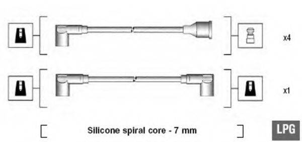 MAGNETI MARELLI 941095410587 Комплект дротів запалювання