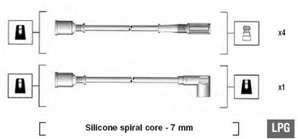 MAGNETI MARELLI 941105260649 Комплект дротів запалювання