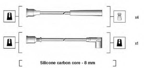 MAGNETI MARELLI 941185050766 Комплект дротів запалювання