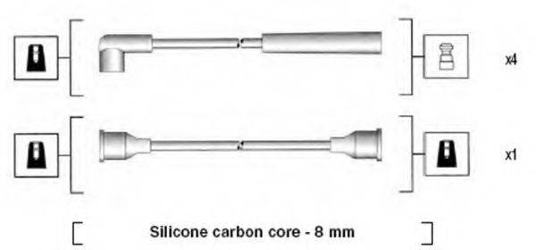 MAGNETI MARELLI 941185380789 Комплект дротів запалювання