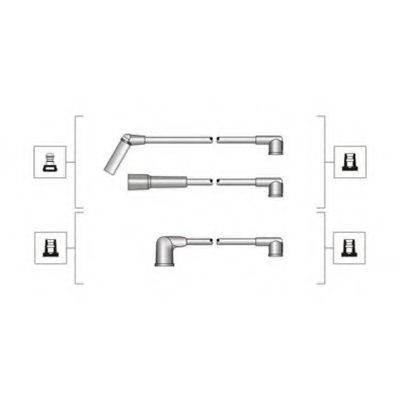 MAGNETI MARELLI 941319170001 Комплект дротів запалювання